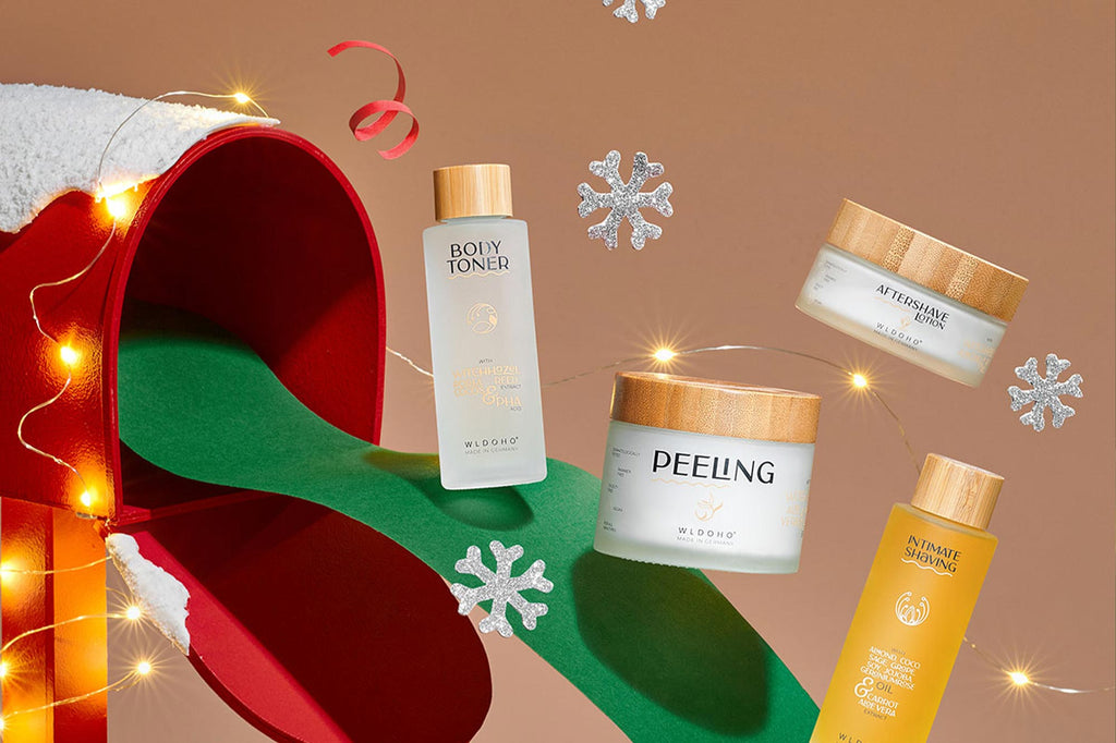 Rasurpflege Peeling Aftershave Rasieröl Body Toner Azelain Lotion WLDOHO Weihnachten Nachhaltige Weihnachtsgeschenke